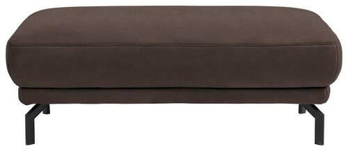 HOCKER in Textil Graubraun  - Graubraun/Schwarz, Design, Textil/Metall (127/46/72cm) - Dieter Knoll