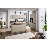 EINBAUKÜCHE   - Creme, KONVENTIONELL, Holzwerkstoff - Welnova