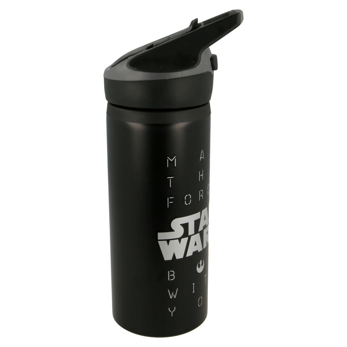 UNIVERSALFLASCHE Star Wars  - Schwarz/Alufarben, Basics, Metall (9,3/7,3/22,7cm) - Star Wars