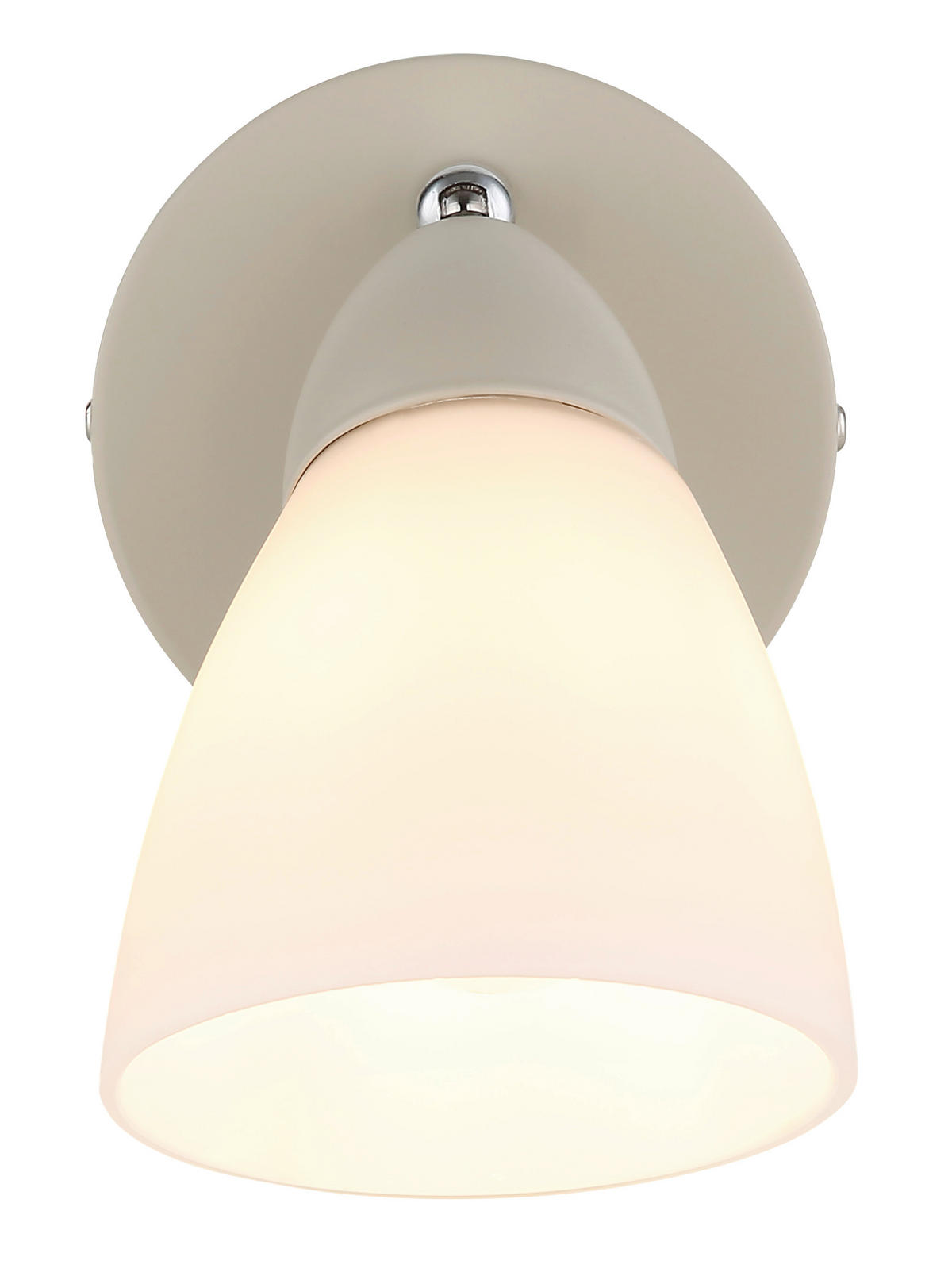 STRAHLER Paula 10/18,5/15,5 cm  - Sandfarben/Chromfarben, Design, Glas/Metall (10/18,5/15,5cm) - Globo