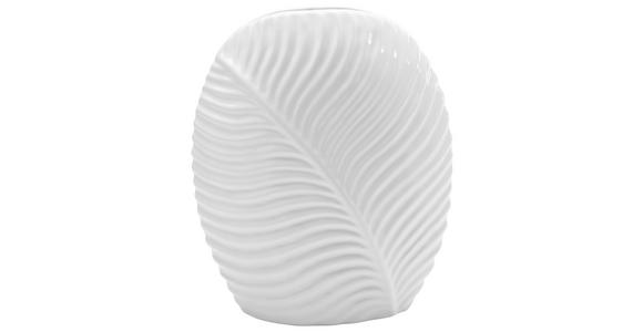 VASE 24.2 cm  - Weiß, Basics, Keramik (20,2/24,2/10,1cm) - Ambia Home