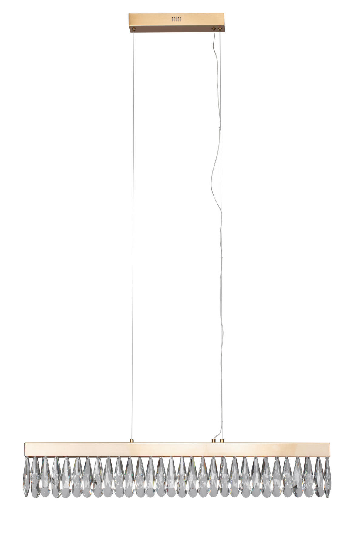 KRISTALL-HÄNGELEUCHTE 90/6/150 cm   - Klar, Trend, Glas (90/6/150cm) - Glandor