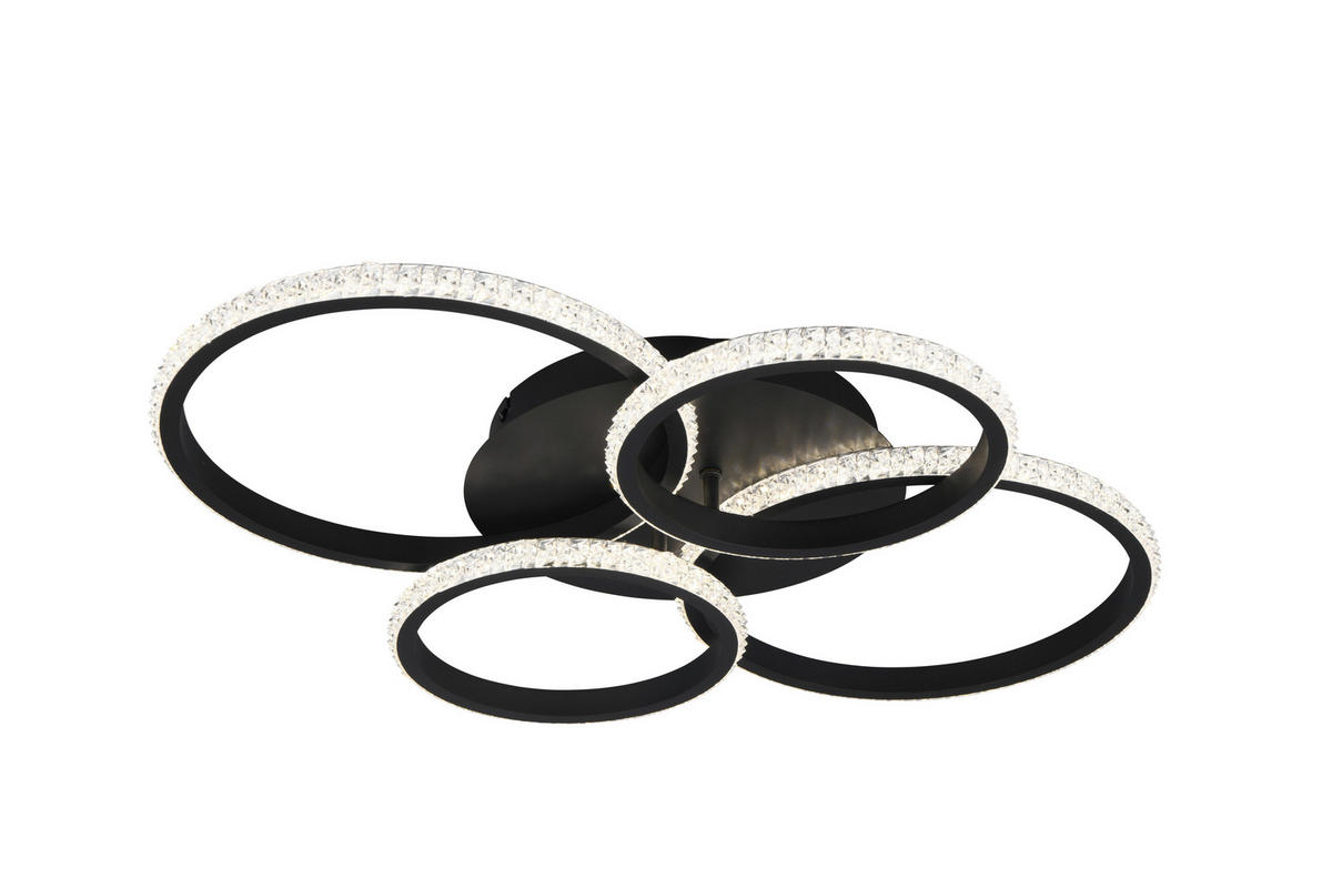 LED-DECKENLEUCHTE    65,5/48,5/8,5 cm  - Klar/Transparent, Basics, Kunststoff/Metall (65,5/48,5/8,5cm)
