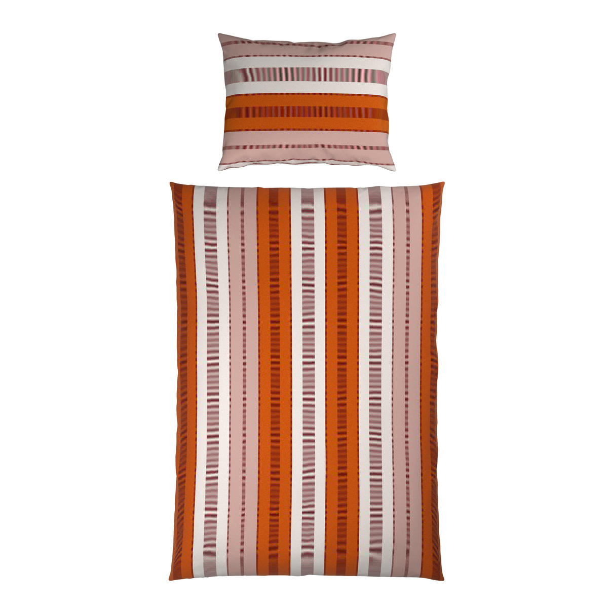 BETTWÄSCHE Mavie Satin 140/200 cm  - Orange, Basics, Textil (140/200cm) - Novel