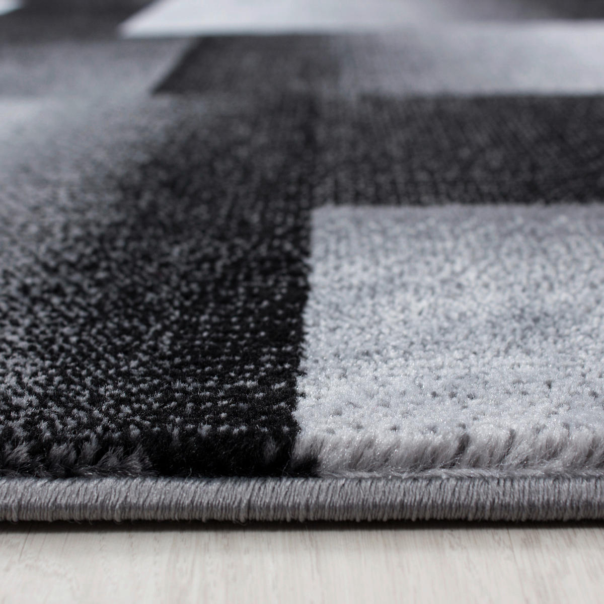 WEBTEPPICH 120/170 cm Miami Schwarz  - Schwarz, Trend, Textil (120/170cm) - Novel