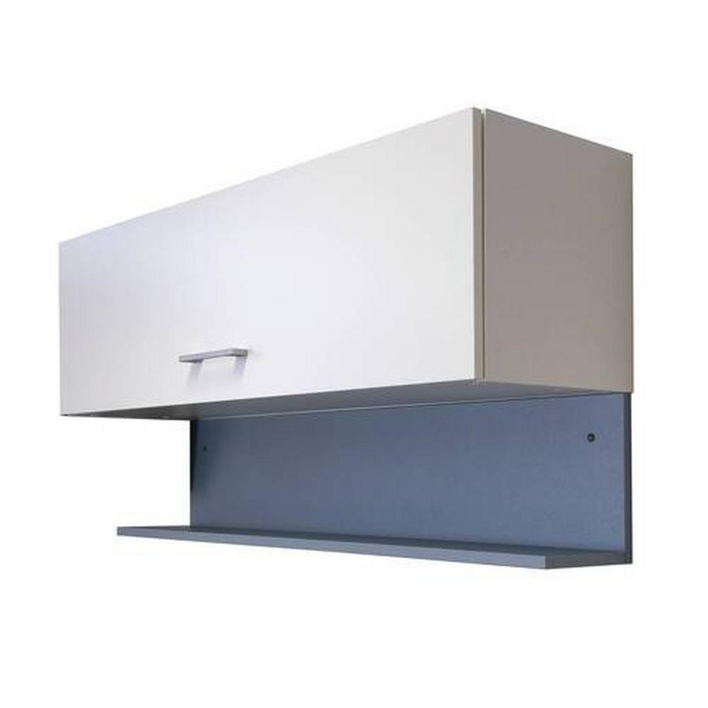 Thumbnail - FlexWell Wandboard, Platin, Holzwerkstoff, 100x22.8x18.6 cm, Wohnzimmer, Regale, Wandboards