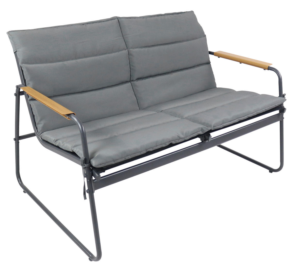 LOUNGEGARNITUR 4-teilig    - Anthrazit/Schwarz, Modern, Glas/Kunststoff - MID.YOU