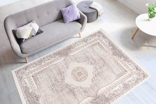 VINTAGE-TEPPICH 160/230 cm Akropolis Grau, Silberfarben  - Silberfarben/Grau, Design, Textil (160/230cm) - Kayoom