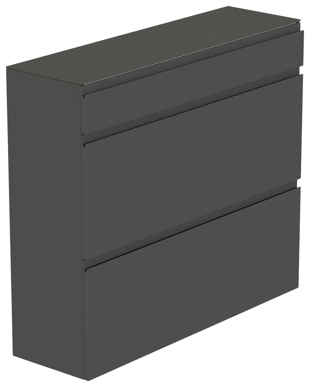 HÄNGESCHUHSCHRANK Anthrazit  - Anthrazit, Design, Glas/Holzwerkstoff (110/97/33cm) - Moderano