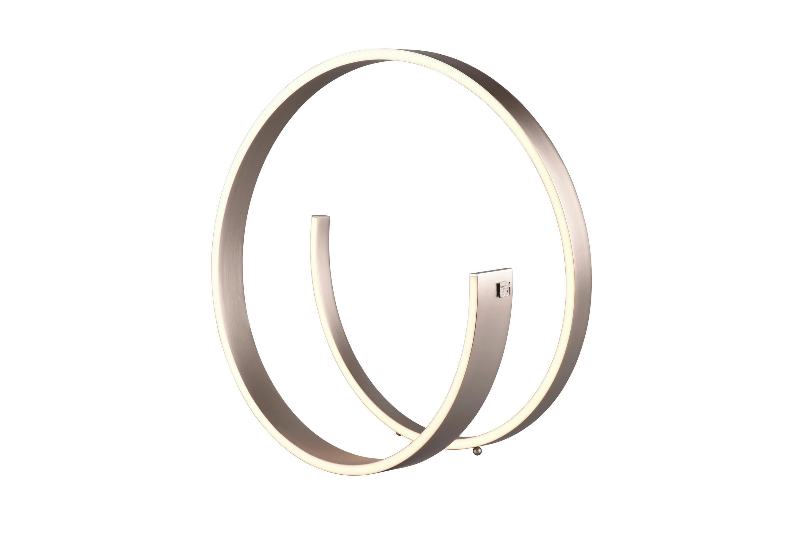 LED-TISCHLEUCHTE - Nickelfarben, Design, Metall (45cm) - Cinque