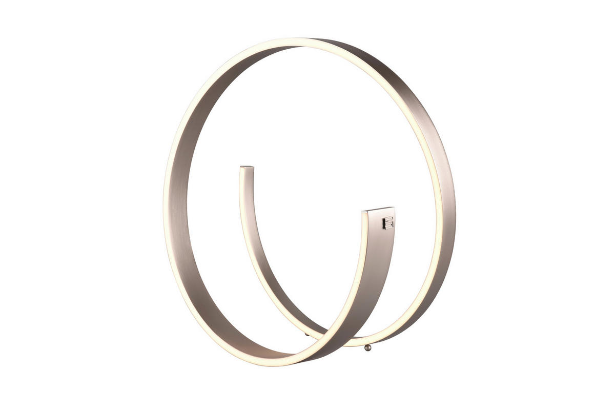 LED ASZTALI LÁMPA - nikkelszínű, Design, fém (45cm) - Cinque