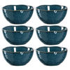 MÜSLISCHALENSET Matera 6-teilig  - Blau, LIFESTYLE, Keramik (12/5,7/12cm) - Leonardo