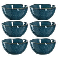 MÜSLISCHALENSET Matera 6-teilig  - Blau, LIFESTYLE, Keramik (12/5,7/12cm) - Leonardo