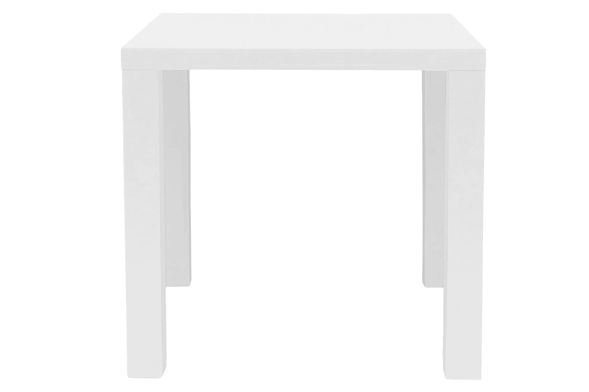 ESSTISCH in Holzwerkstoff 80/80/76 cm  - Weiß Hochglanz, MODERN, Holzwerkstoff (80/80/76cm) - Livetastic