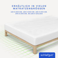 MATRATZENAUFLAGE - Weiß, Basics, Textil (140/200cm) - Schlafgut