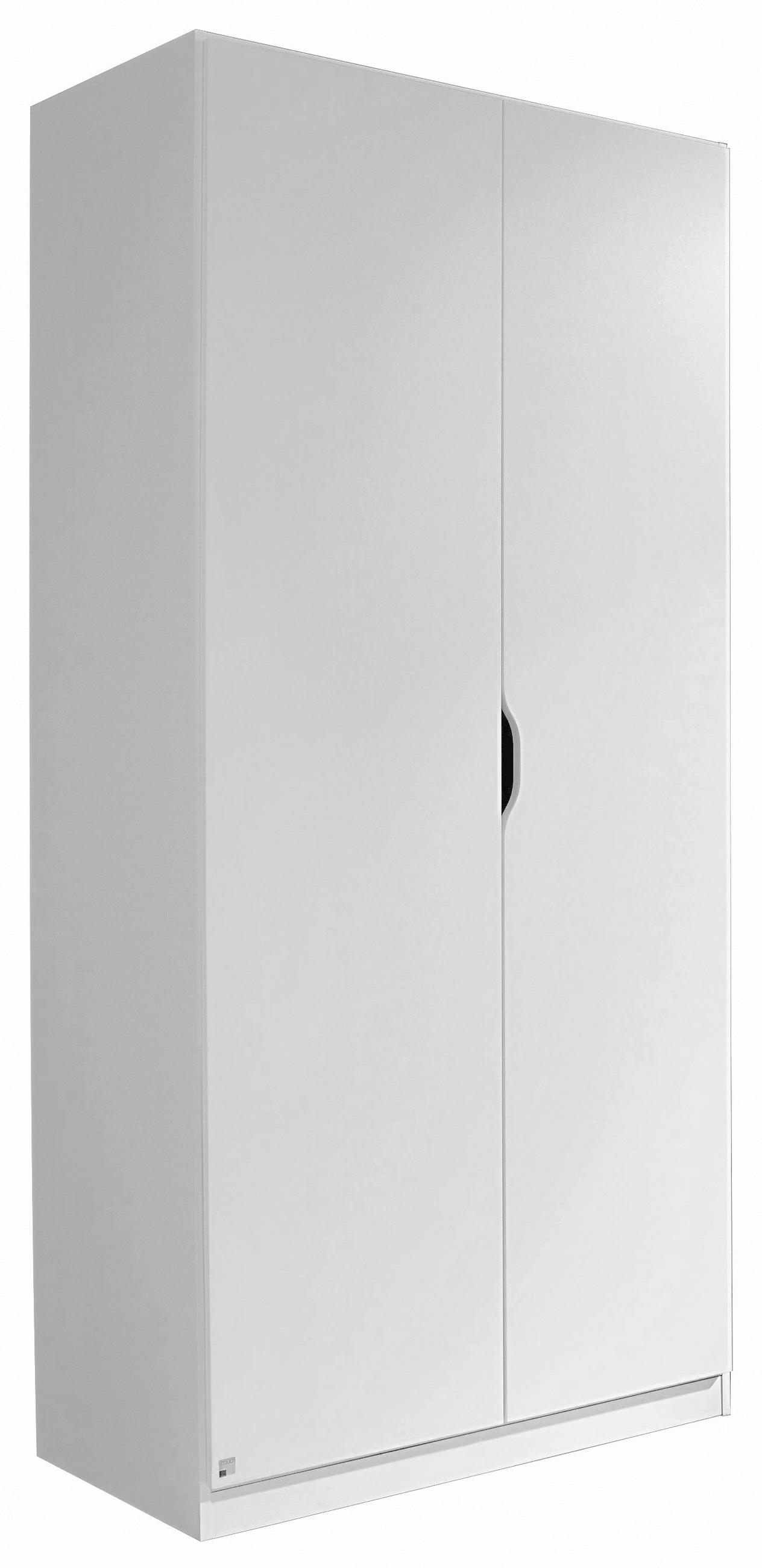 DREHTÜRENSCHRANK 2-türig Weiß  - Weiß, MODERN, Holzwerkstoff (91/197/54cm) - Rauch Möbel
