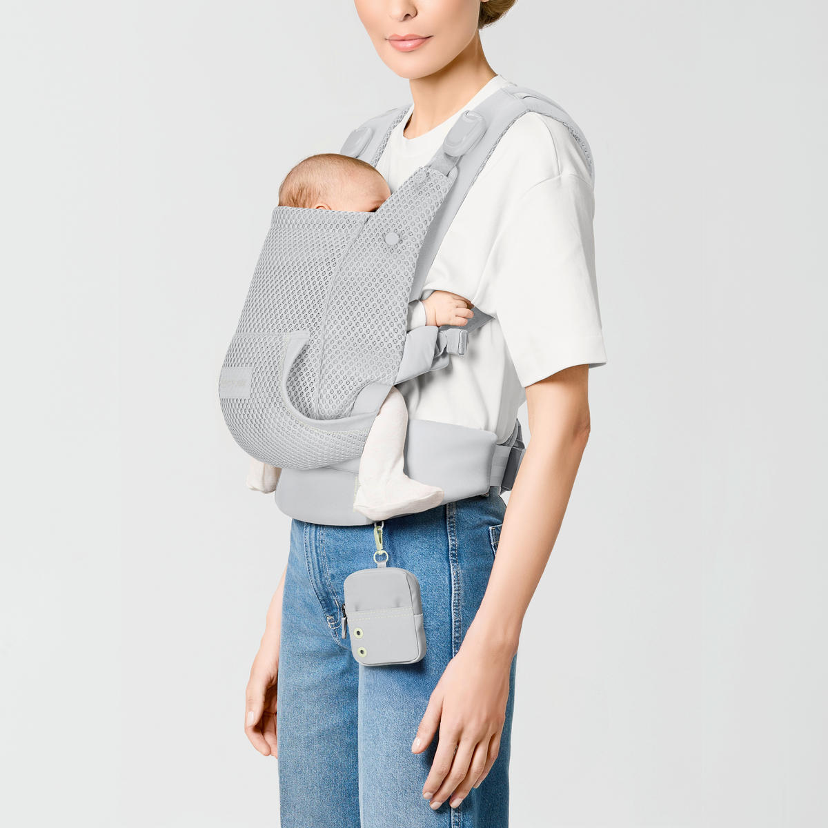 BABYTRAGE Laya  - Hellgrau, Basics, Textil (50/60cm) - Cybex