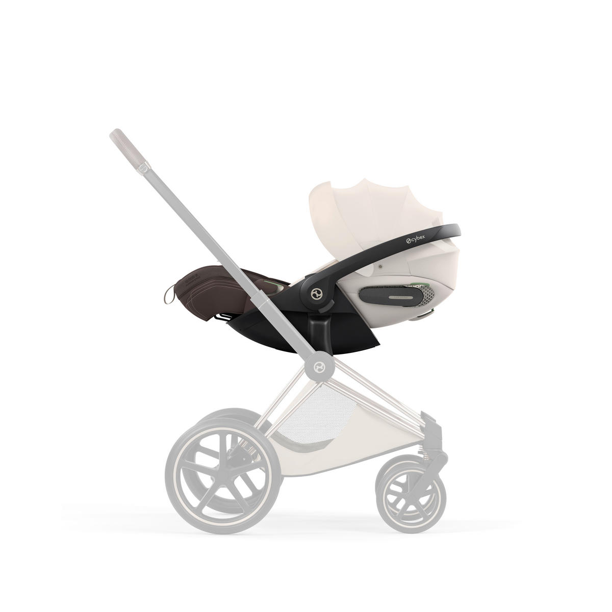 BABYSCHALE  Cloud S Style Amber Brown  - Hellbraun, Basics, Kunststoff/Textil (72/44/37,5cm) - cybex PLATINUM