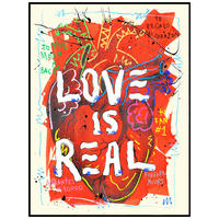 KUNSTDRUCK 60/80 cm  - Multicolor/Schwarz, Design, Holzwerkstoff (60/80cm) - Monee