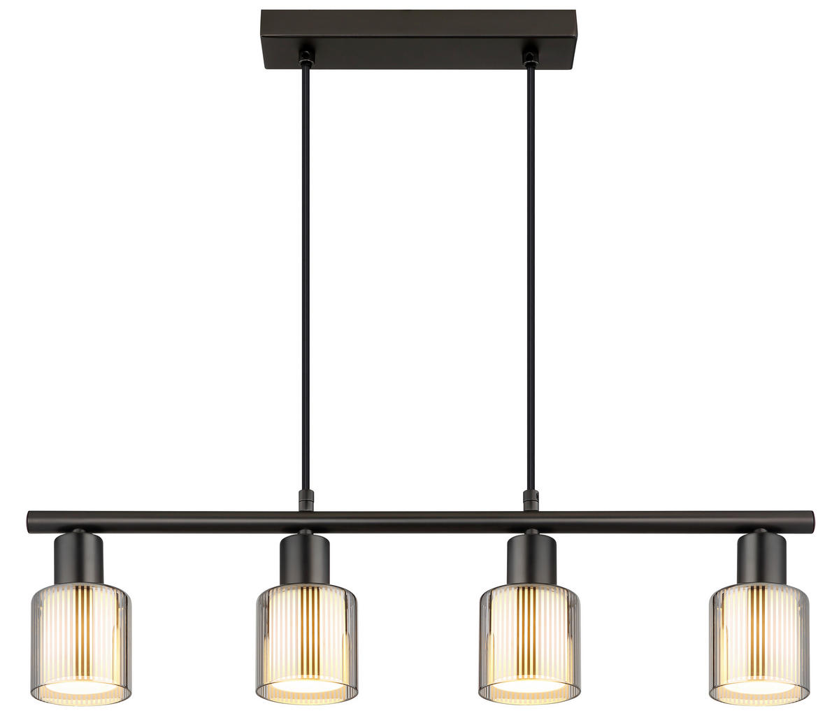 ZÁVĚSNÉ SVÍTIDLO, 62/8/120 cm  - černá/černý chrom, Design, kov/plast (62/8/120cm) - Globo