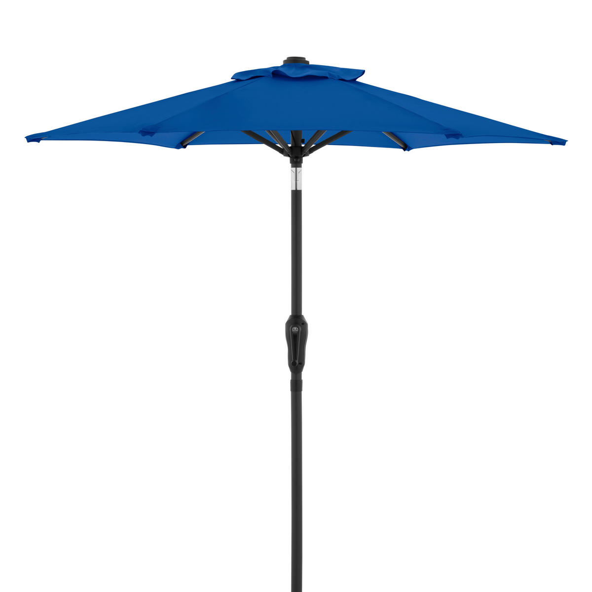 SONNENSCHIRM 180 cm Blau  - Blau/Anthrazit, Basics, Textil/Metall (180/180cm) - Doppler
