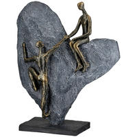 SKULPTUR - Bronzefarben/Grau, LIFESTYLE, Kunststoff (25.8/32/11.7cm)