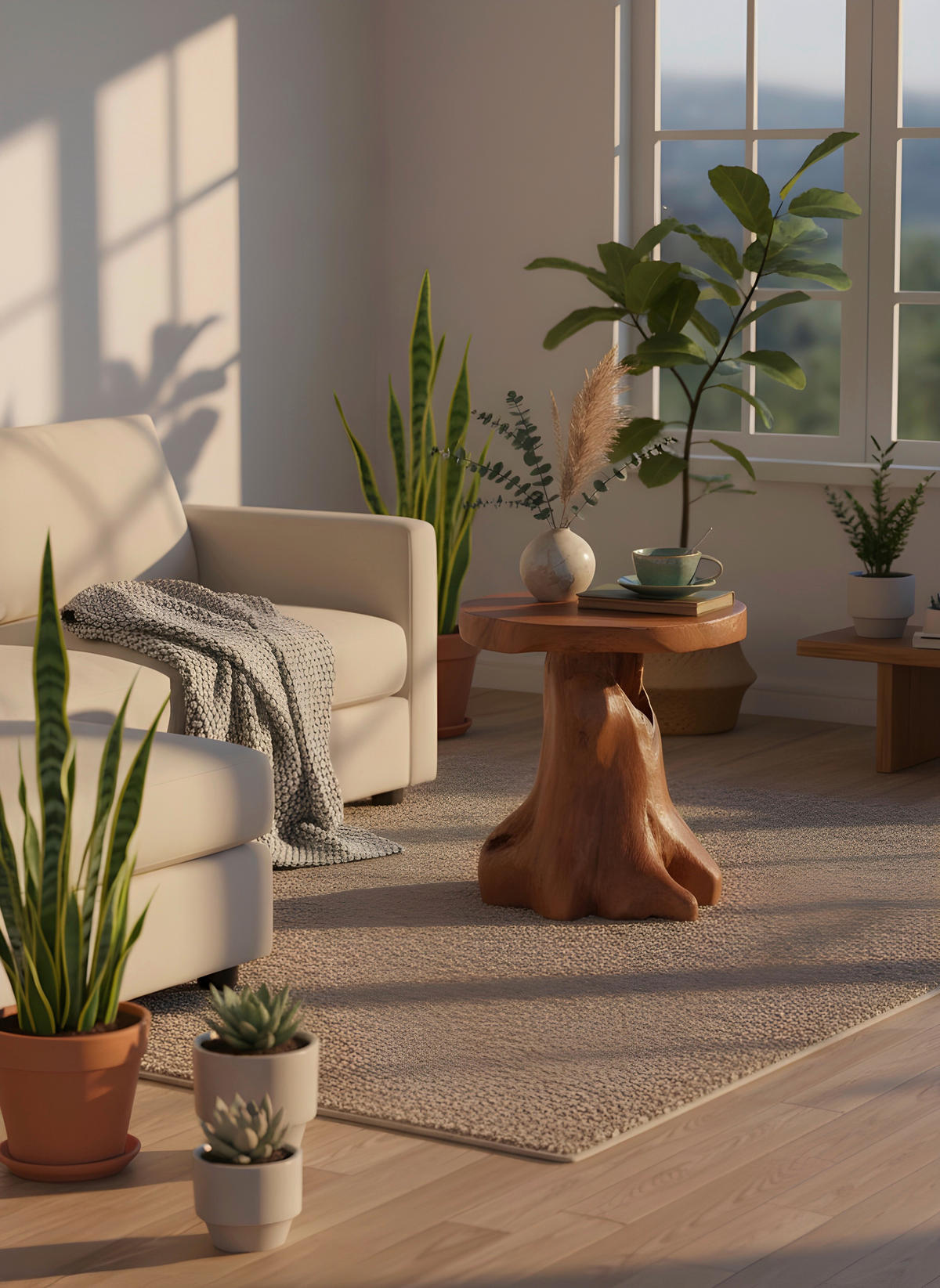 MIZICA, barva tikovine  - barva tikovine, Trend, les (40/40/45cm) - Landscape