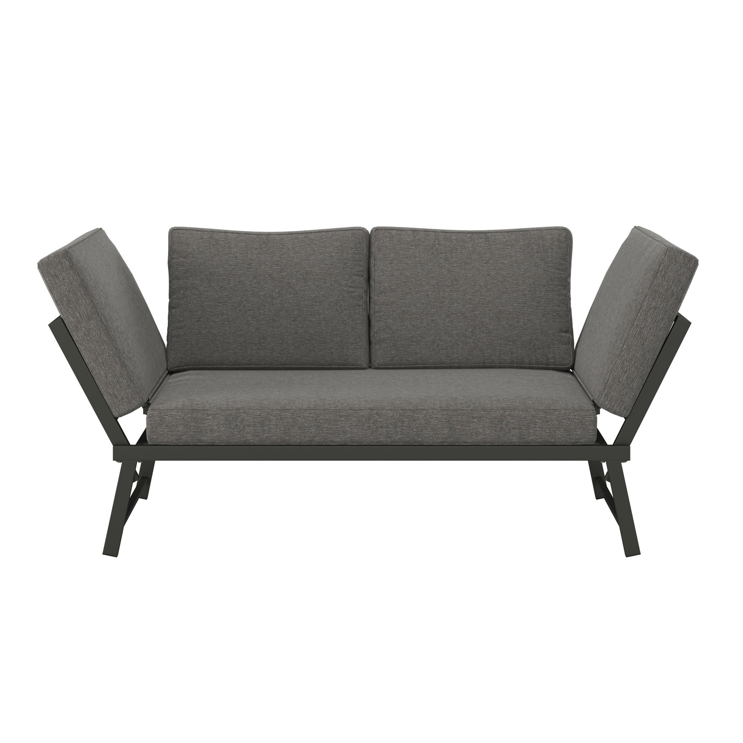 GARTENBANK 220/163/68/70 cm  in Grau  - Grau, MODERN, Metall (220/163/68/70cm) - Ambia Garden