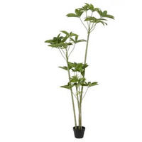 VEŠTAČKA BILJKA   70/180/70 cm           - zelena/braon, Osnovno, kamen/metal (70/180/70cm) - Ambia Home
