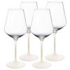 GLÄSERSET Manufacture Rock blanc  4-teilig  - Klar/Weiß, KONVENTIONELL, Glas (380ml) - Villeroy & Boch