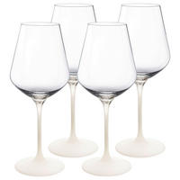 SET ČAŠA  4-dijelni   Manufacture Rock blanc  - bijela/prozirno, Konvencionalno, staklo (380ml) - Villeroy & Boch