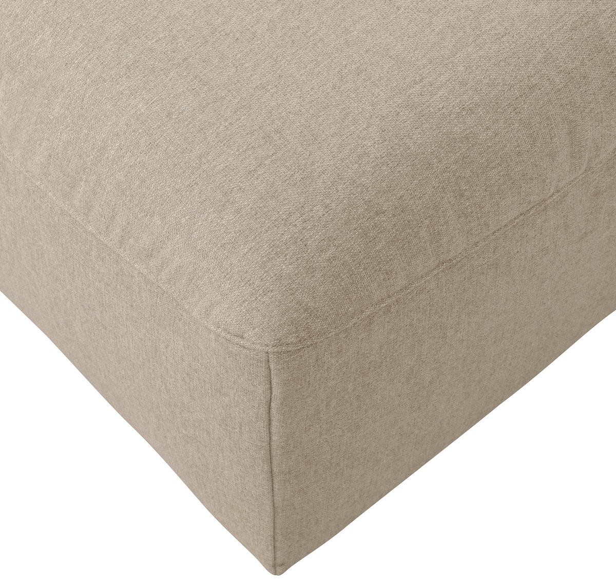 HOCKER in Textil Creme  - Creme, Design, Kunststoff/Textil (75/45/75cm) - Max Winzer