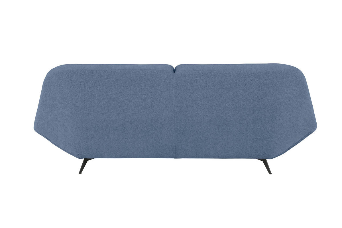3-SITZER-SOFA in Chenille Blau  - Blau, Design, Textil (223/87/96cm) - MID.YOU