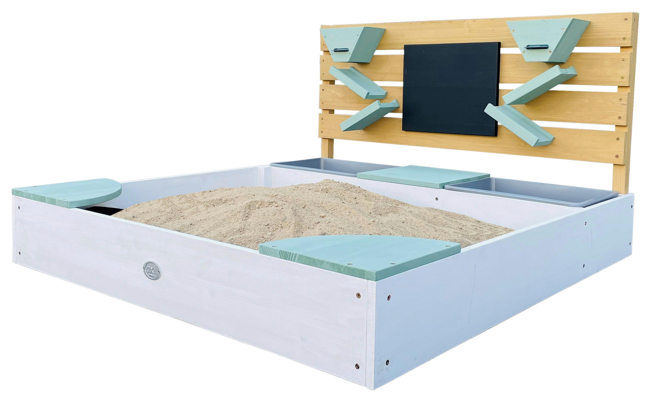 SANDKASTEN  - Braun/Weiß, KONVENTIONELL, Holz/Kunststoff (100/105/59cm) - Ambia Garden