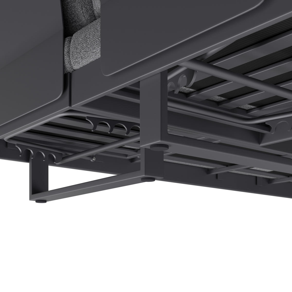 LOUNGEGARNITUR 245/329 cm Aluminium  - Dunkelgrau/Anthrazit, MODERN, Kunststoff/Textil (245/329cm) - Ambia Garden