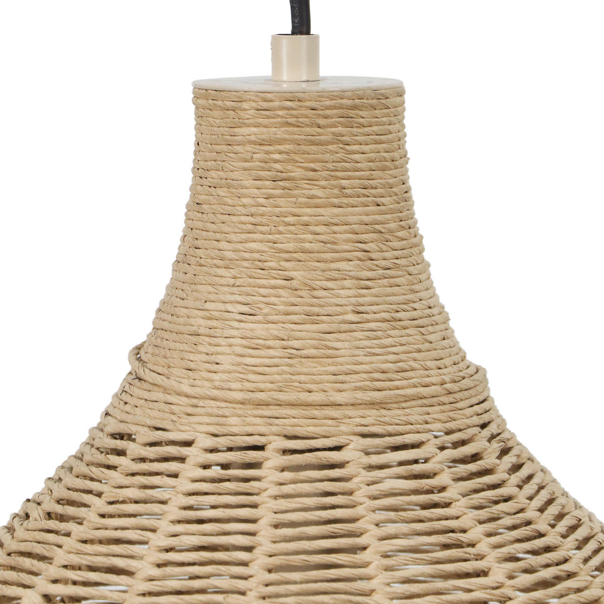 HÄNGELEUCHTE 34/177 cm   - Schwarz/Naturfarben, Natur, Naturmaterialien/Metall (34/177cm) - Trio Leuchten