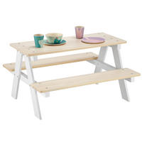 OTROŠKA MIZICA   90/50/82 cm        - bela/naravne barve, Konvencionalno, les (90/50/82cm) - Carryhome