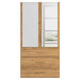 DREHTÜRENSCHRANK in Eichefarben - Eichefarben, Design, Glas/Holzwerkstoff (101/197/60cm) - Novel