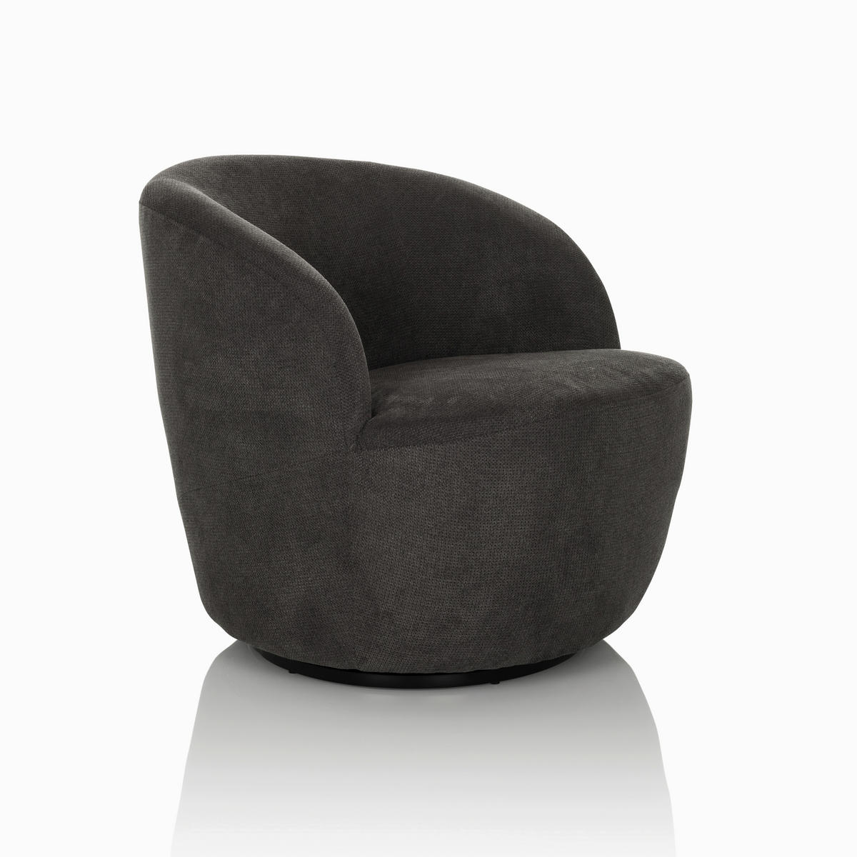 LOUNGEFÅTÖLJ  - grå, Modern, textil (65/70/77cm) - MID.YOU