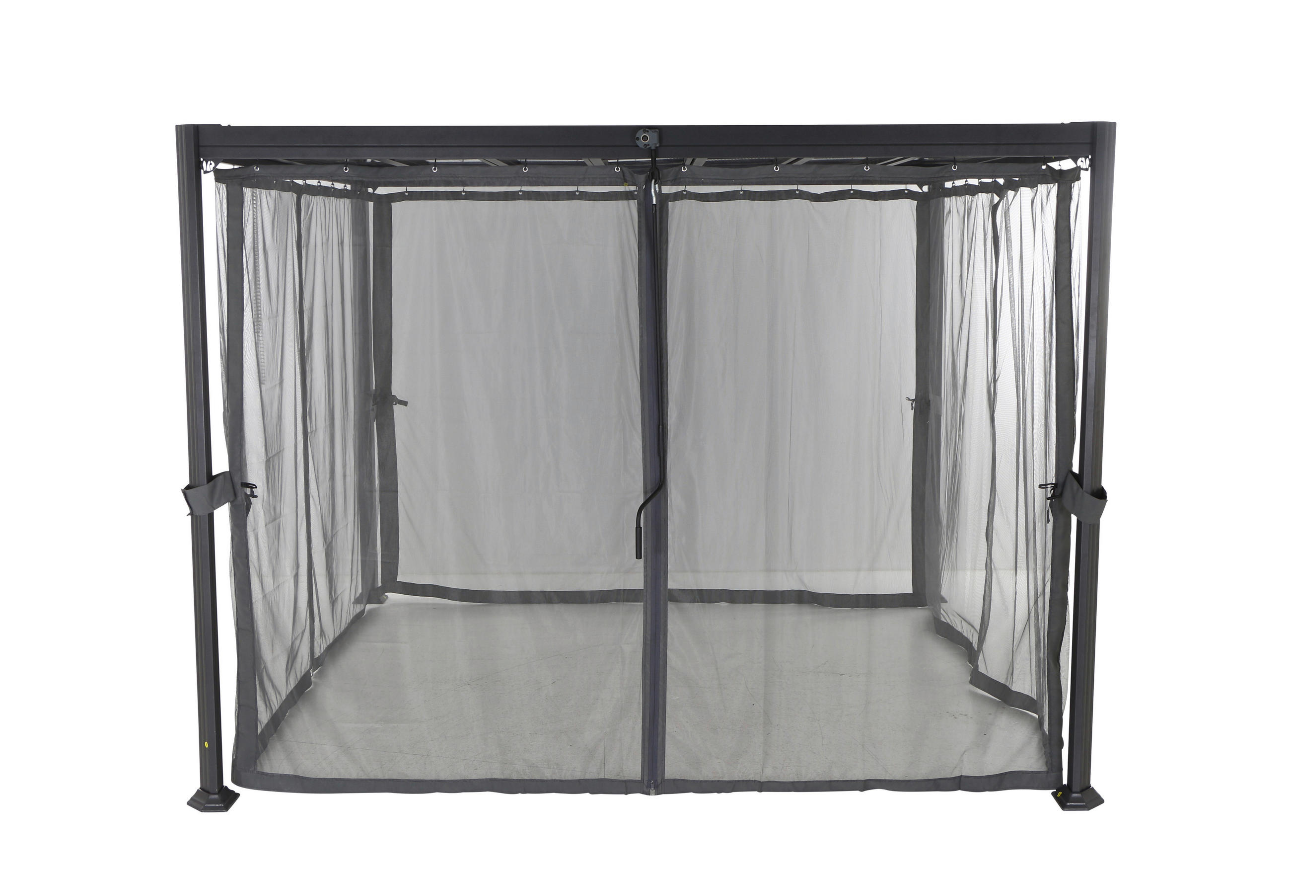MOSKITONETZ  - Grau, Basics, Kunststoff (216/300cm) - Gardenson