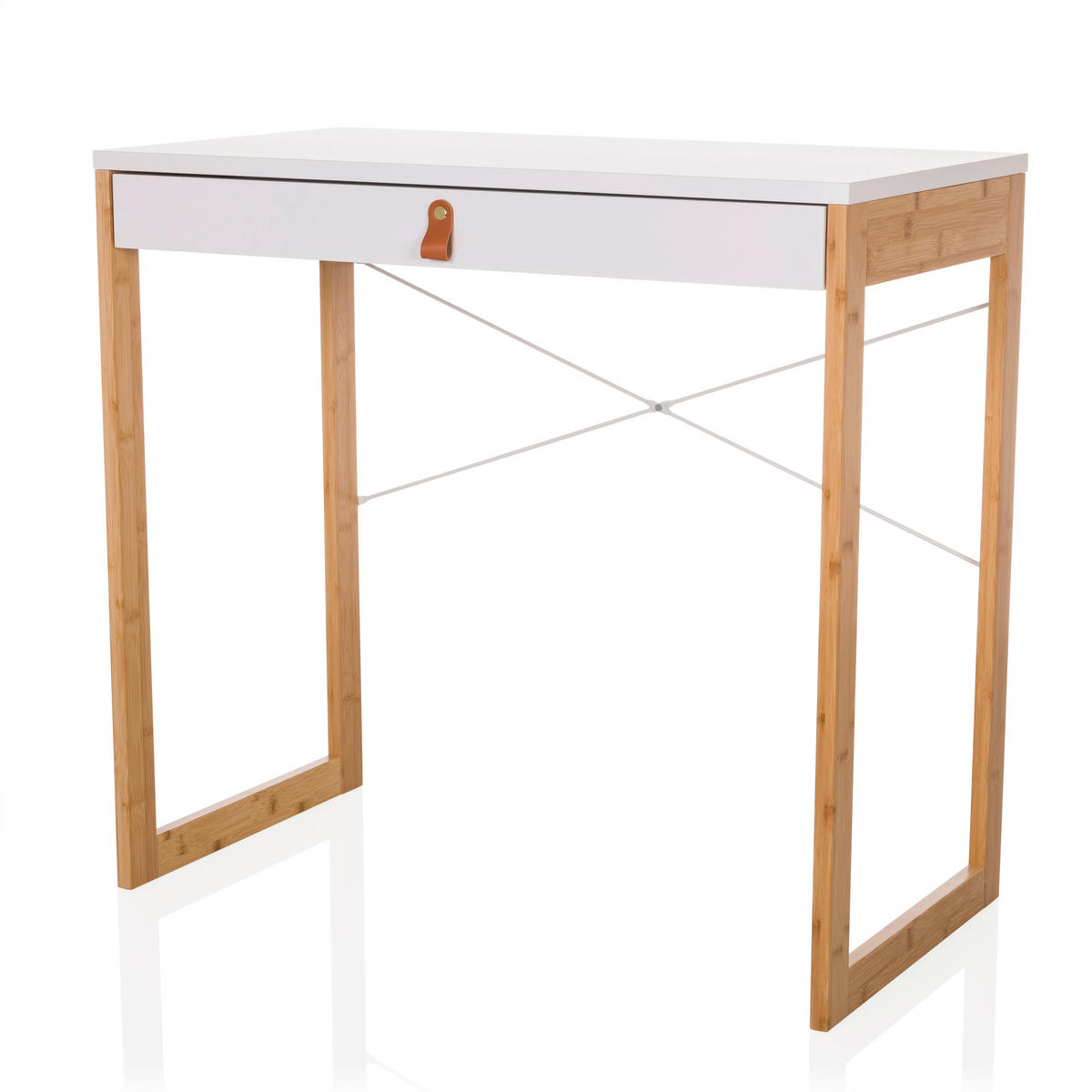 SKRIVBORD 80/75/42 cm  i vit  - vit, Modern, trämaterial/trä (80/75/42cm) - MID.YOU