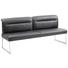 SITZBANK 203/90/74 cm in Schwarz, Edelstahlfarben - Edelstahlfarben/Schwarz, Design, Leder/Metall (203/90/74cm) - Joop! SITZBANK 203/90/74 cm in Schwarz, Edelstahlfarben - Edelstahlfarben/Schwarz, Design, Leder/Metall (203/90/74cm) - Joop!