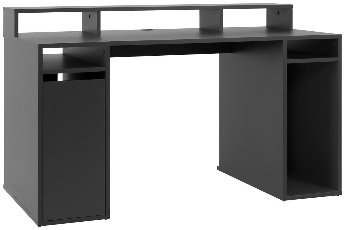 COMPUTERTISCH - Anthrazit, Basics, Holzwerkstoff (140/70,5/85,5cm) - MID.YOU