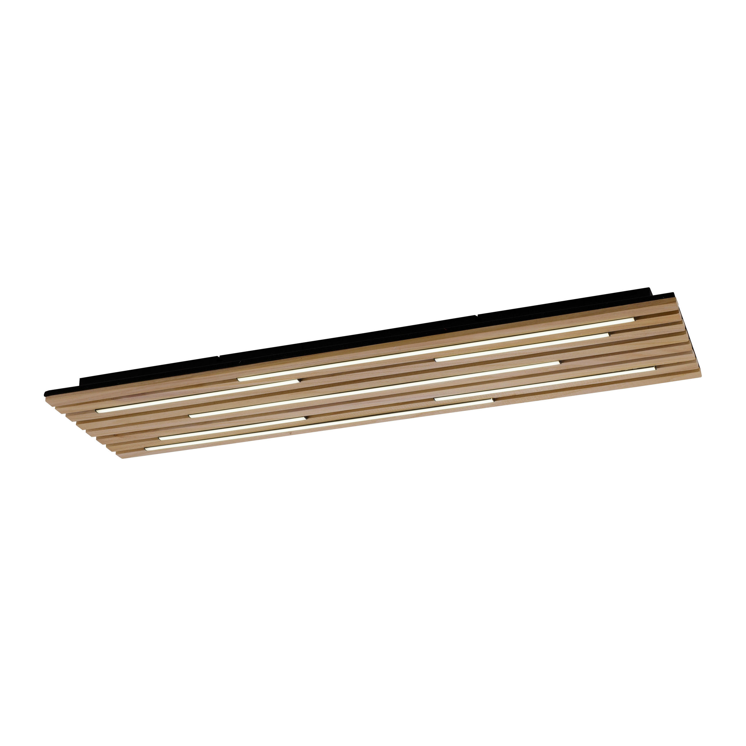 Paul Neuhaus Led-Deckenleuchte Akustik Braun 31x6x115 cm