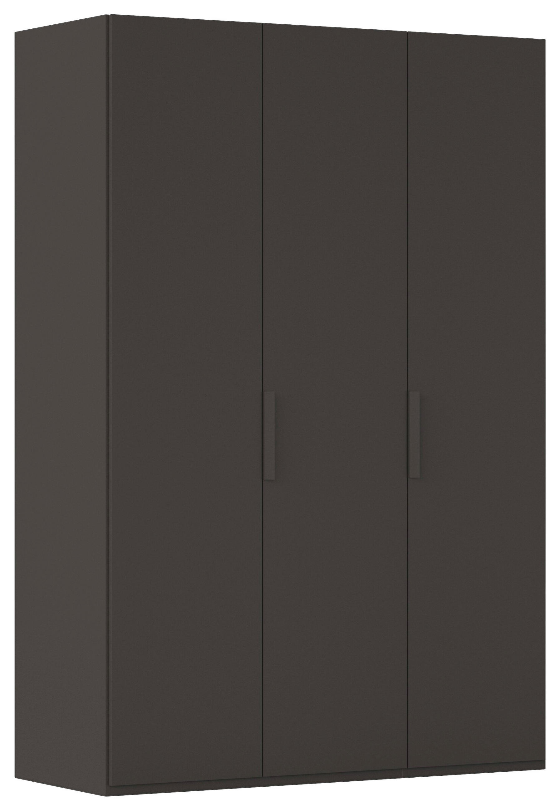 DREHTÜRENSCHRANK 151/223/61 cm,  in Graphitfarben, 3-türig  - Graphitfarben, Basics, Holzwerkstoff/Metall (151/223/61cm) - Novel