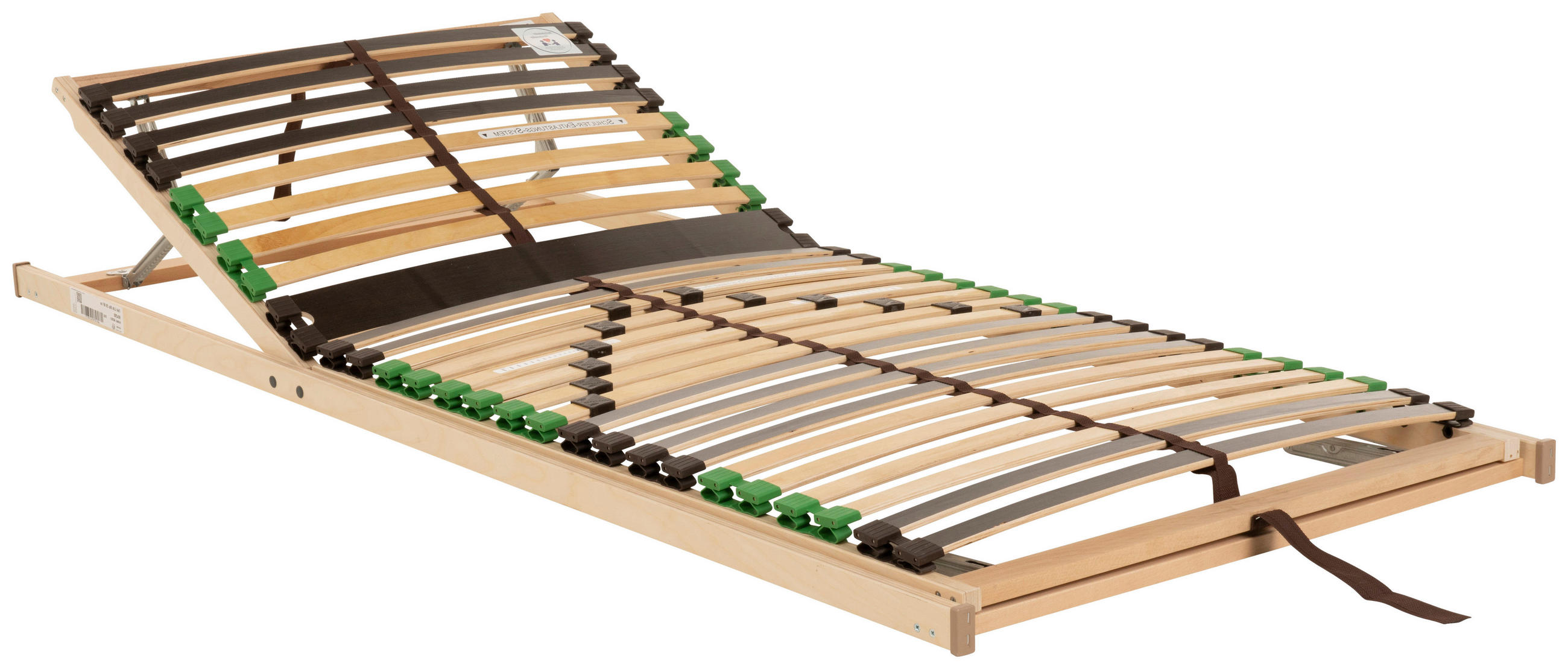 LATTENROST 90/190 cm Kopfteil, Fußteil verstellbar, Birke, Buche  - Naturfarben/Braun, Basics, Holz (90/190cm) - Beco