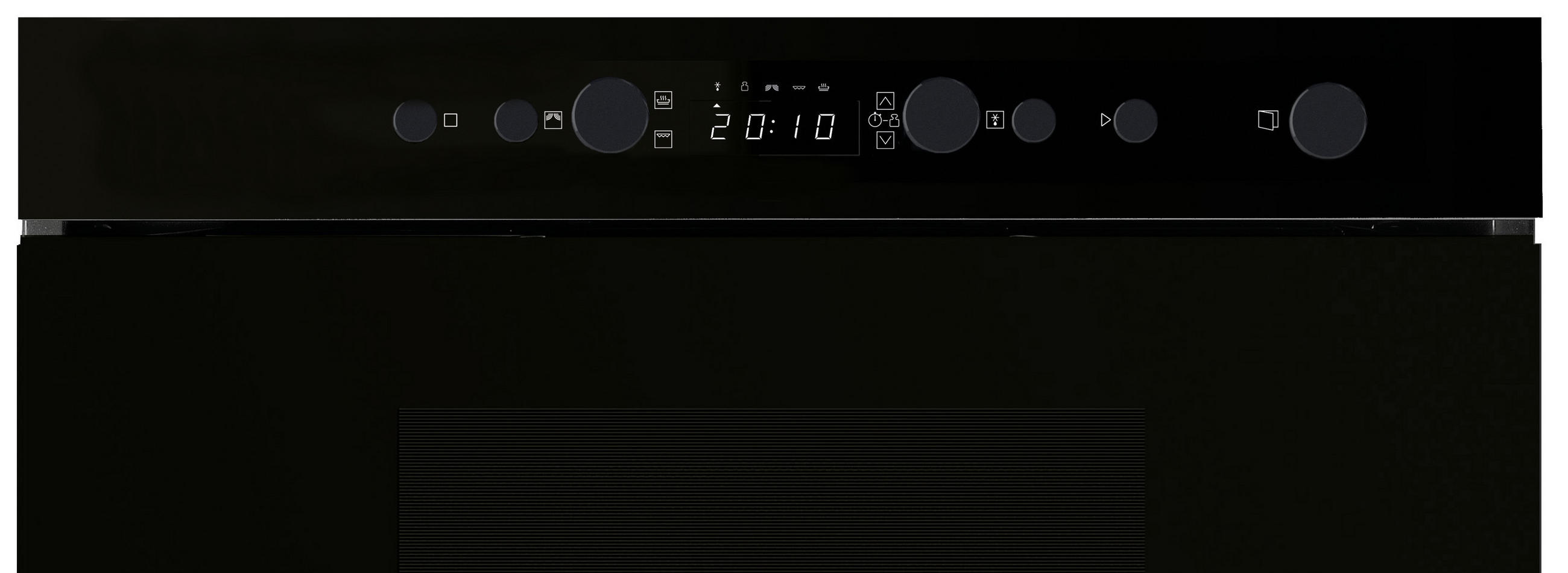 EINBAUMIKROWELLE EMNK5 2438 ES  - Schwarz, Basics, Glas/Metall (59,5/38,2/29,9cm) - Bauknecht