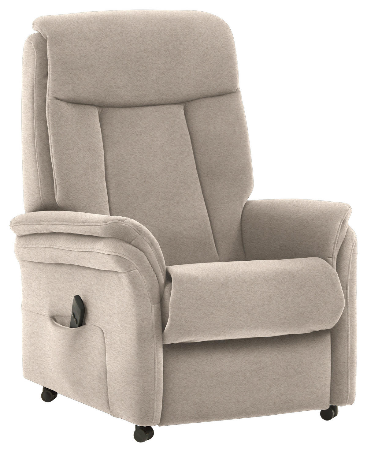 FERNSEHSESSEL in Mikrofaser Beige  - Beige, KONVENTIONELL, Kunststoff/Textil (74/107/84cm) - Valdera