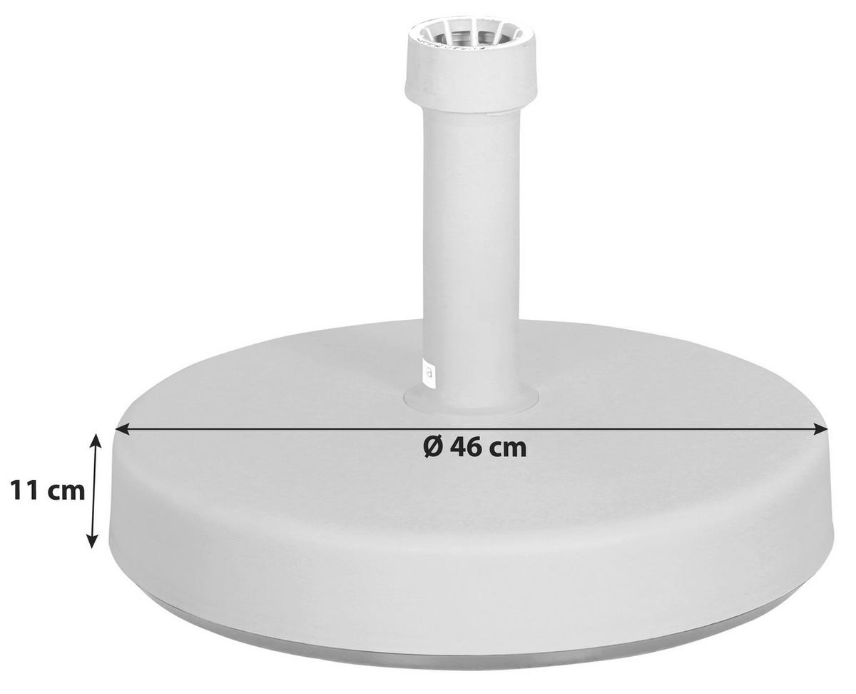 SONNENSCHIRMSTÄNDER Anthrazit  - Anthrazit, KONVENTIONELL, Kunststoff (46/11/46cm) - Siena Garden