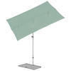 SONNENSCHIRM  - Platinfarben/Salbeigrün, KONVENTIONELL, Metall (195/140cm) - Suncomfort by Glatz